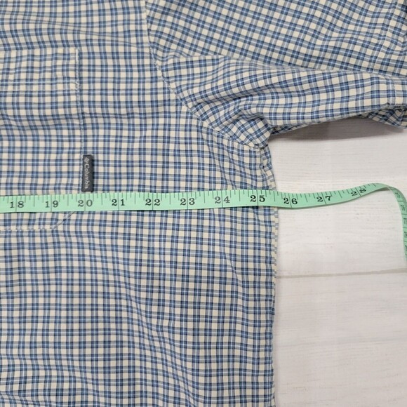 COLUMBIA Mens Blue Plaid Cotton Button Up Shirt Size XL - Picture 5 of 7